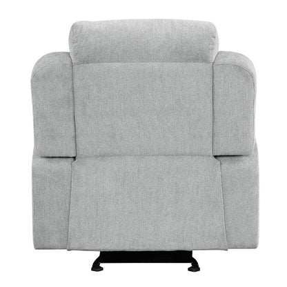 Galya - Motion Glider Recliner - Light Gray Chenille