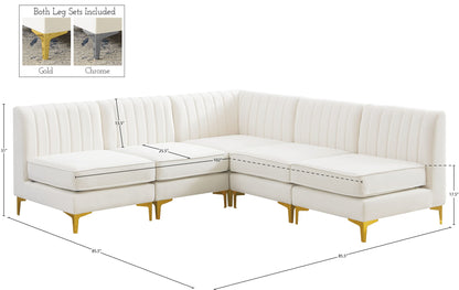 Alina - 5 Piece Armless Sectional