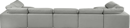 Comfy - 7 Piece Linen Modular Armless Sectional
