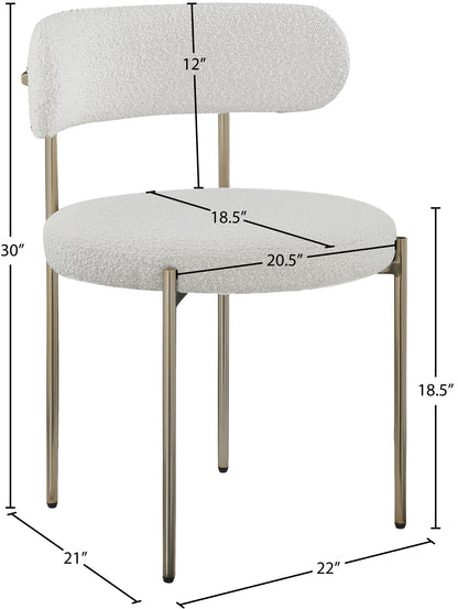Beacon - Boucle Fabric Dining Chair (Set of 2)