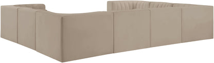 Rummi - Velvet Performance Fabric Upholstered Modular Sectional