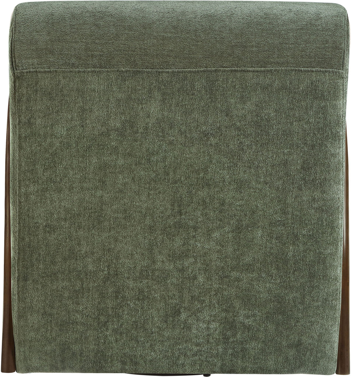 Neria - Chenille Fabric Upholstered Swivel Accent Chair - Painted Brown Base