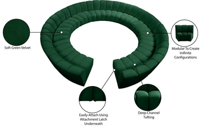 Infinity - 12 Piece Velvet Modular Sectional