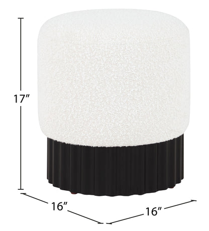 Veranda - Ottoman / Stool With Black Base