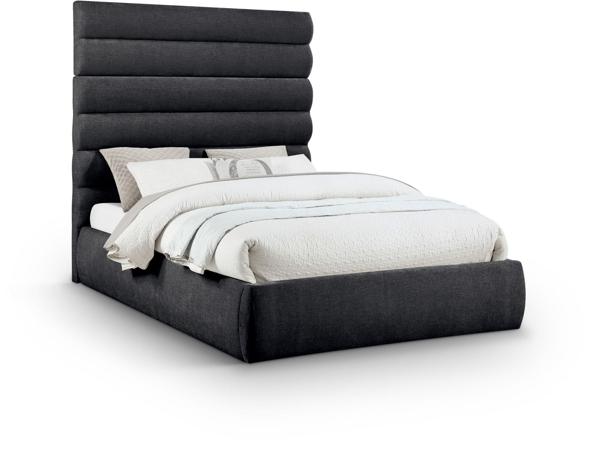 Adam - Chenille Fabric Bed With 70.5" Headboard