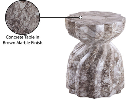 Caserta - Marble Finish Concrete End Table