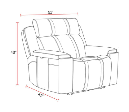 Sausalito - Power Zero Gravity Recliner With Immersive Audio P3 - Spice Envy