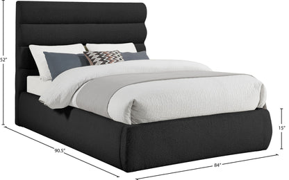 Adam - Boucle Fabric Bed With 52" Headboard