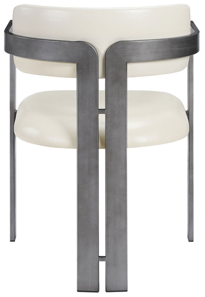 Aurum - Vegan Leather Upholstered Dining Chair With Gray Base (Set of 2)