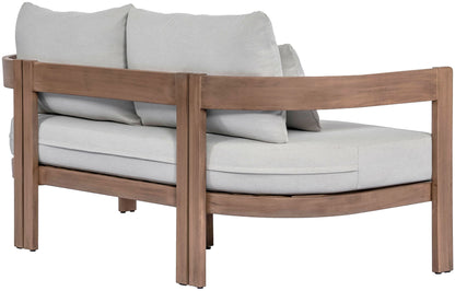 Newport - Water Resistant Fabric 65" Upholstered Outdoor Patio Loveseat