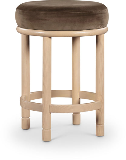 Monette - Counter Stool With Natural Base