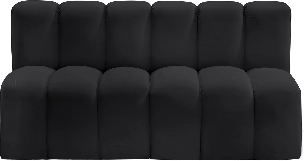 Arc - Faux Leather 2 Seats Modular Sofa
