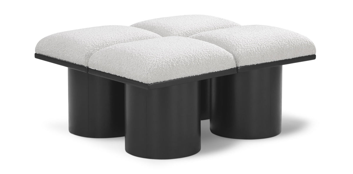 Pavilion - 4 Piece Modular Bench With Black Base