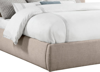 Adam - Linen Fabric Bed With 89" Headboard