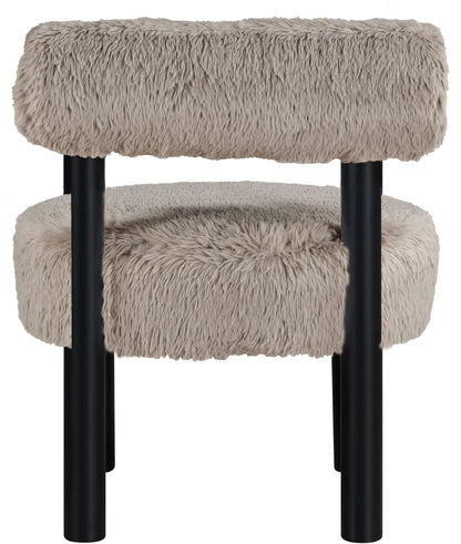 Ambre - Vegan Shearling Fabric Upholstered Accent Chair