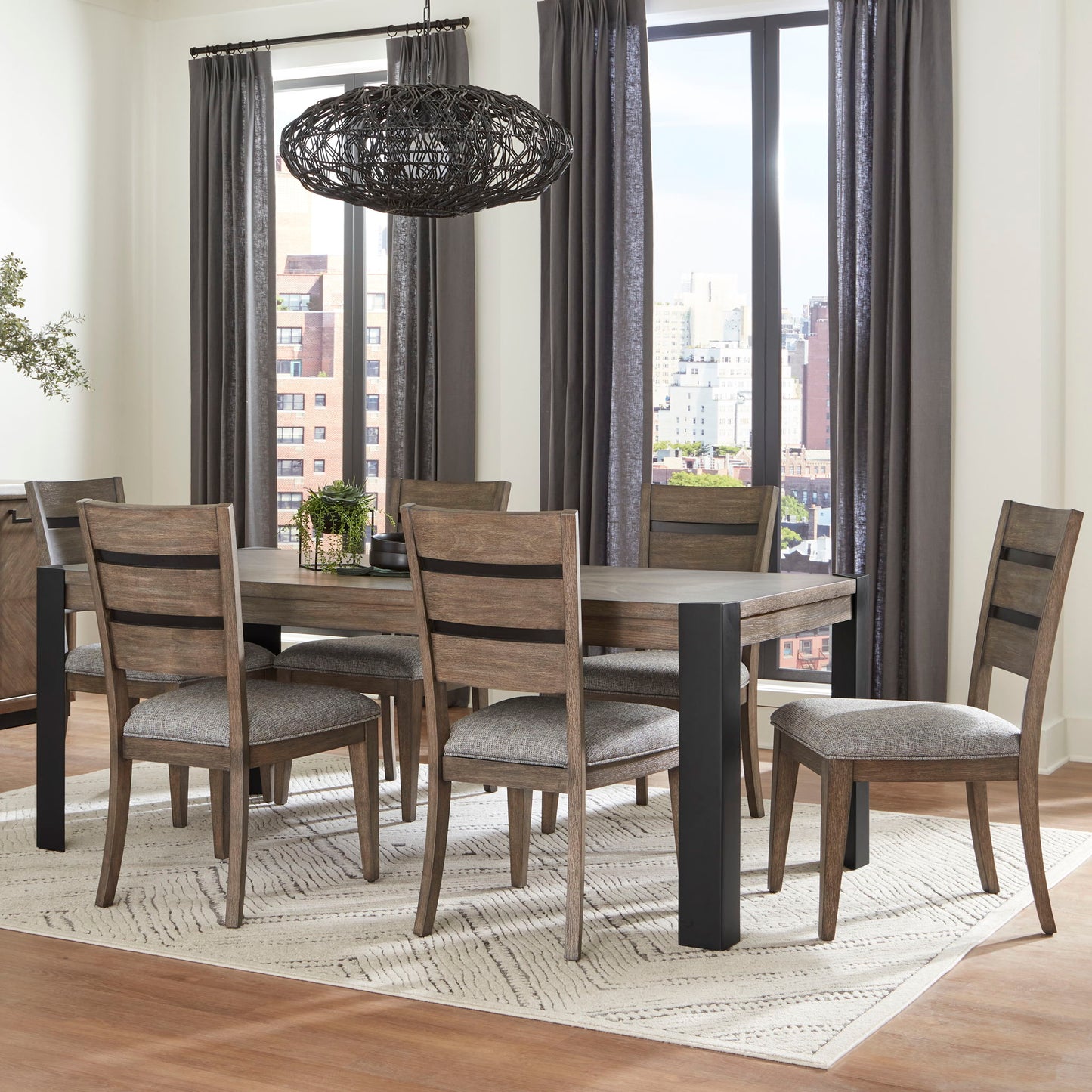 Cedar Fork - Dining Dining Chair (Set of 2) - Smoked Arabica