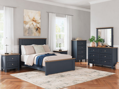 Landocken - Four Drawer Chest - Brown / Blue