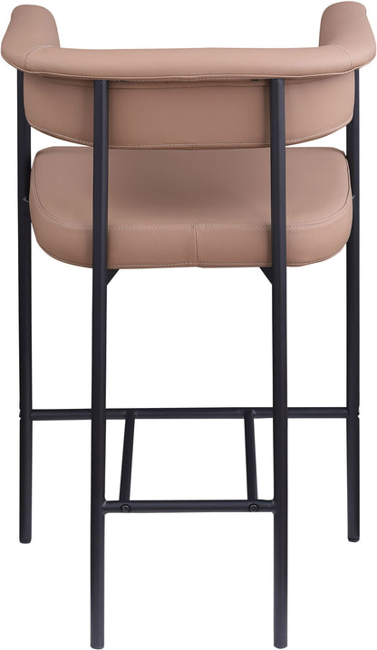 Malin - Faux Leather Counter Stool (Set of 2) - Tan