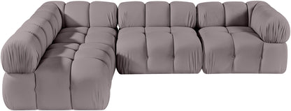 Orin - Fabric Velvet 4 Piece Modular Sectional