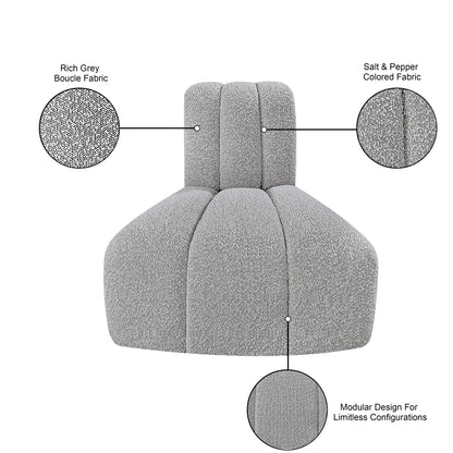 Arc - Boucle Fabric Reverse Corner