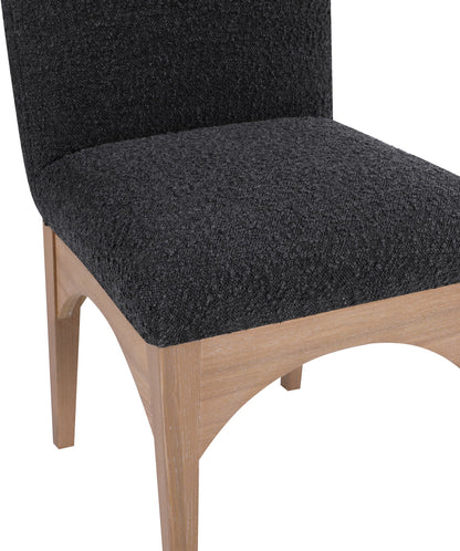 Waldorf - Boucle Dining Side Chair With Natural Legs