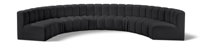 Arc - Faux Leather 8 Piece U-Shaped Modular Sofa