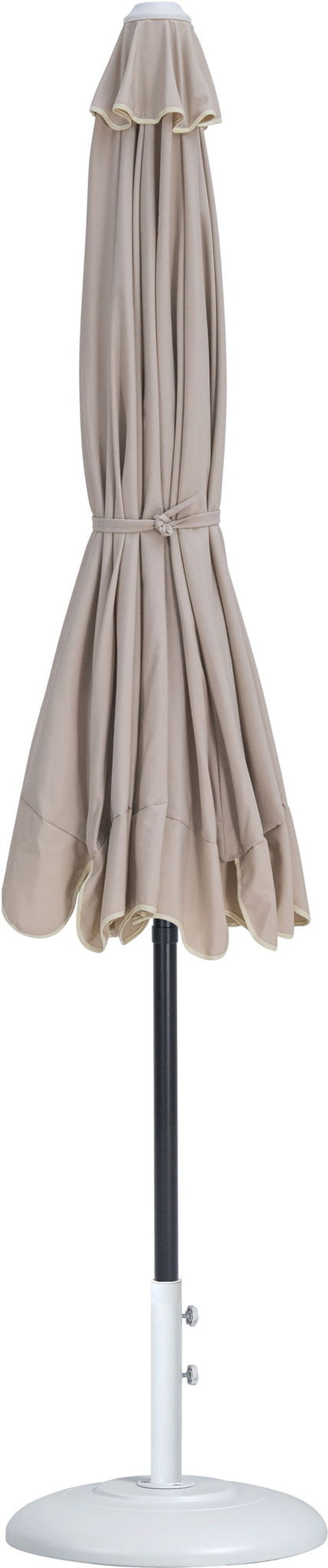 Amalfi - Patio Umbrella - White Base / Black Pole