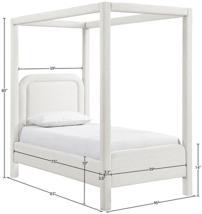 Salina - Linen Textured Fabric Upholstered Bed