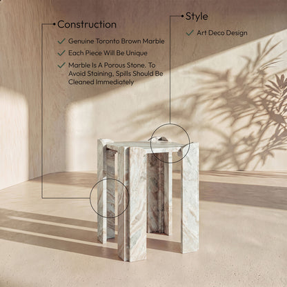 Ravello - Genuine Marble Table