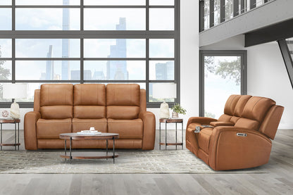 Belmont - Power Zero Gravity Tilt Console Loveseat P3