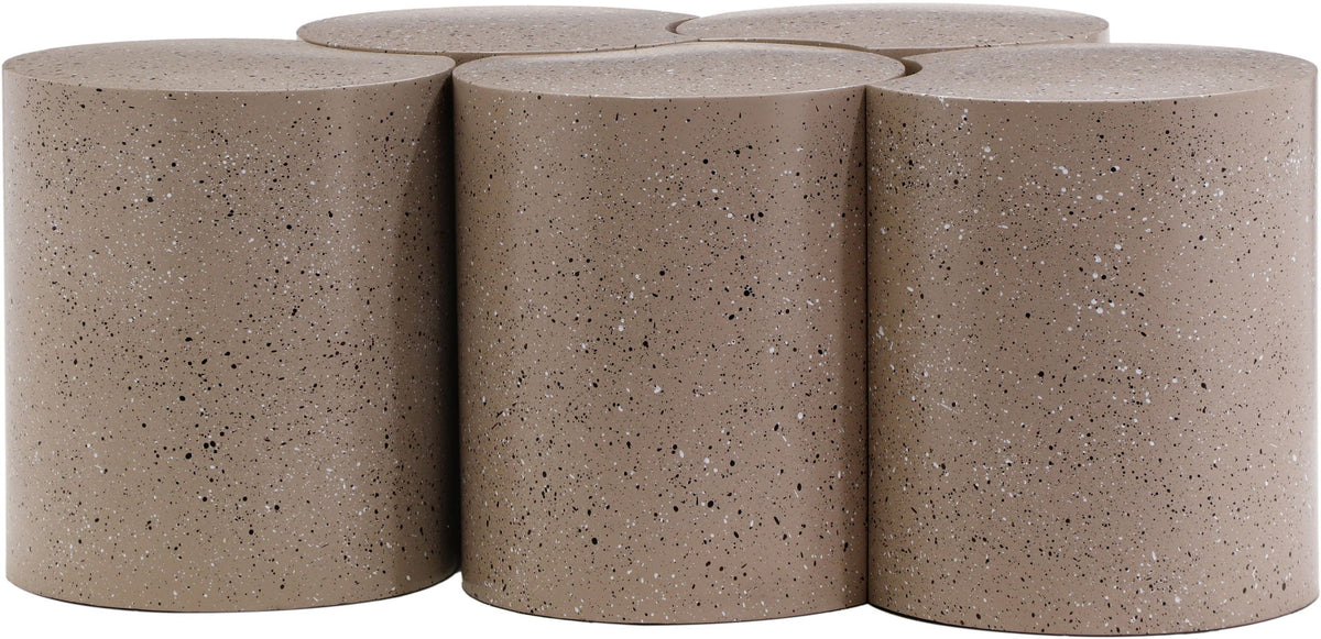 Dimple - 5 Piece Modular Coffee Table - Terazzo Finish