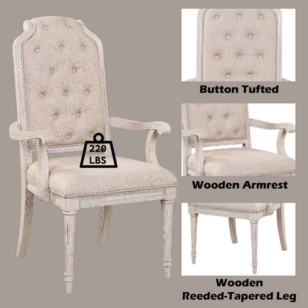 Wynsor - Arm Chair (Set of 2) - Antique White