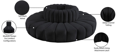 Arc - Velvet 8 Piece Round Modular Sofa