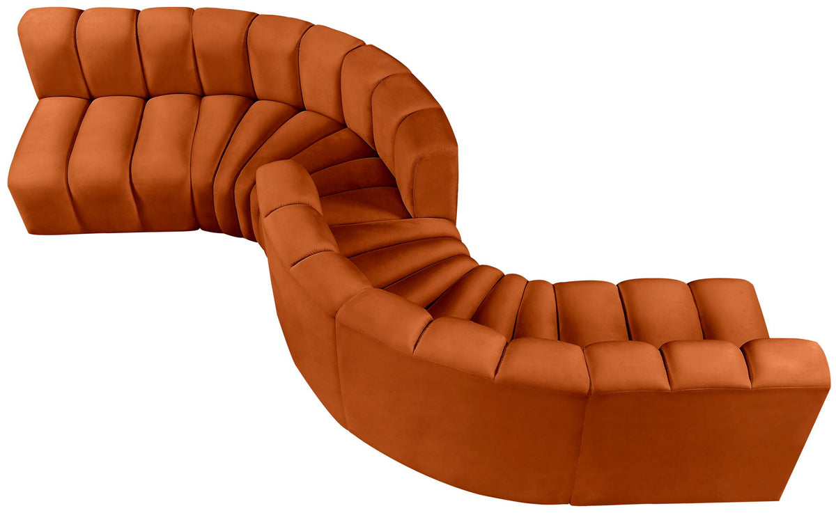 Arc - Velvet 6 Piece Modular Sofa