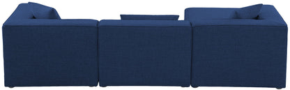 Cube - Linen 4 Piece Modular Sectional With Chaise