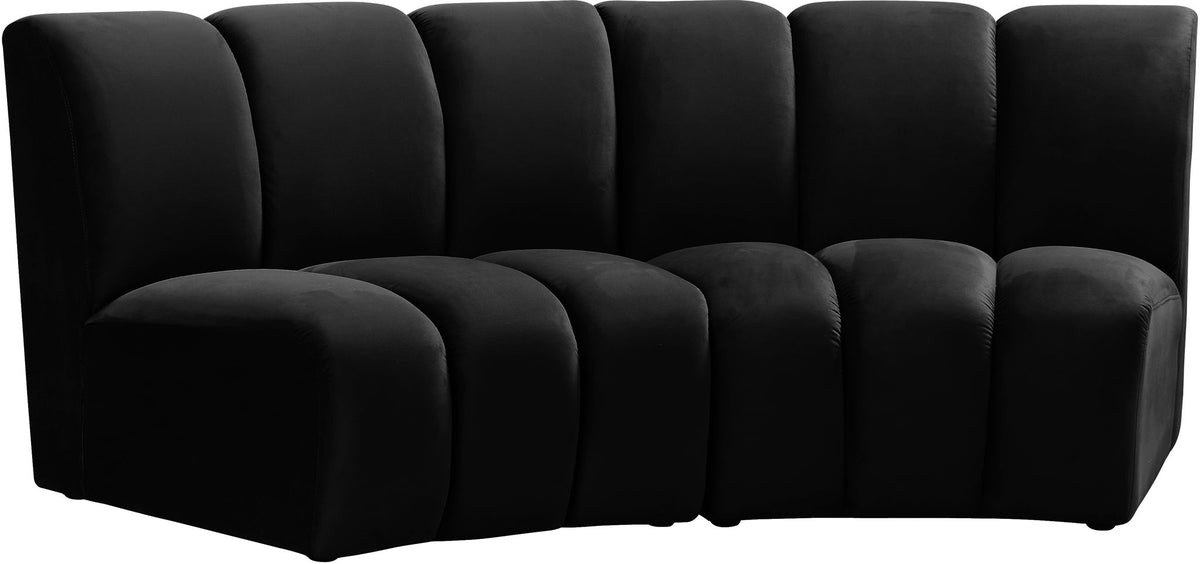 Infinity - 2 Piece Velvet Modular Sectional