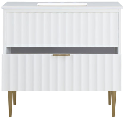 Modernist - Bathroom Vanity With Gold Legs