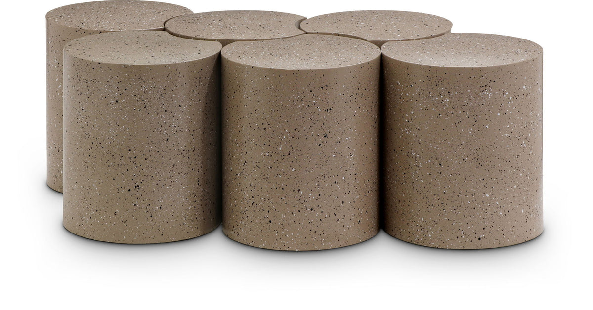 Dimple - 6 Piece Modular Coffee Table - Terazzo Finish
