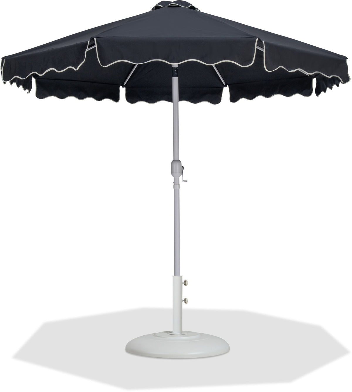 Amalfi - Patio Umbrella - White Base / White Pole
