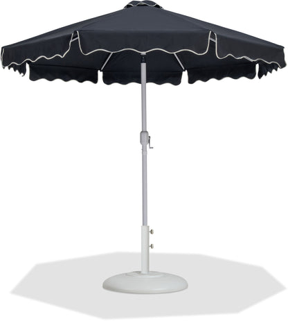 Amalfi - Patio Umbrella - White Base / White Pole