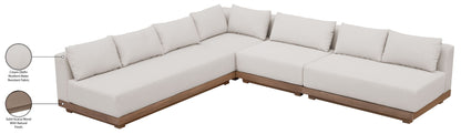 Solace - Olefin Performance Fabric 4 Piece Outdoor Patio Modular Sectional
