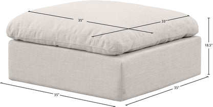 Indulge - Linen Ottoman