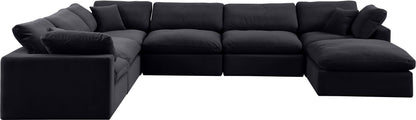 Comfy - 7 Piece Velvet Modular Sectional With Chaise