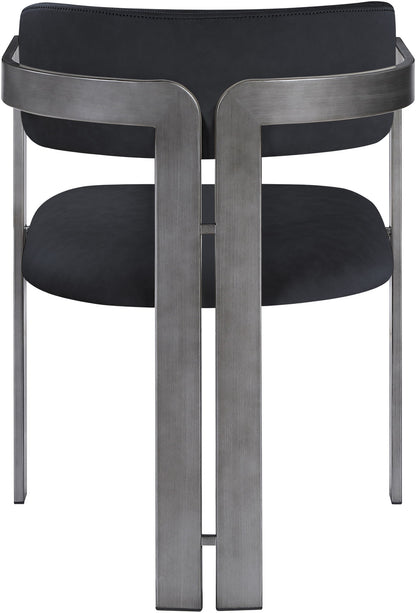 Aurum - Vegan Leather Upholstered Dining Chair With Gray Base (Set of 2)