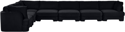 Hammond - Velvet Performance Fabric Upholstered 7 Piece Sectional
