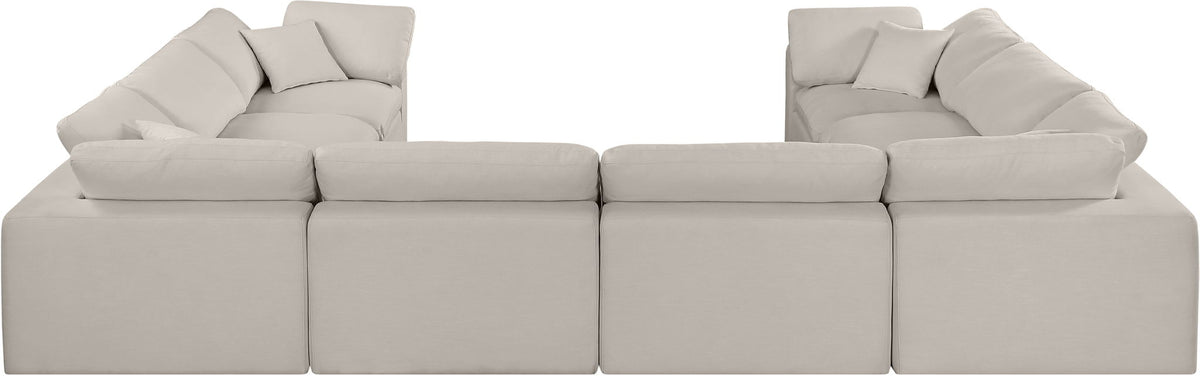 Comfy - 8 Piece Linen Modular Sectional
