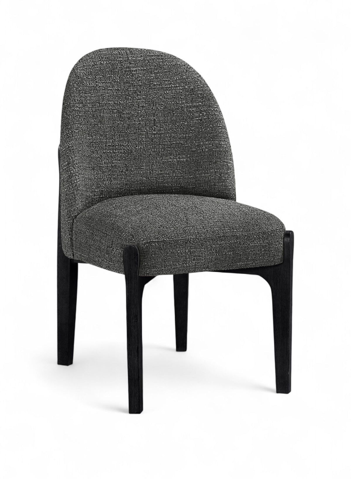 Torino - Upholstered Dining Chair With Brushed Black Base (Set of 2)