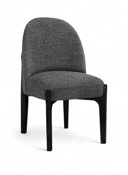Torino - Upholstered Dining Chair With Brushed Black Base (Set of 2)