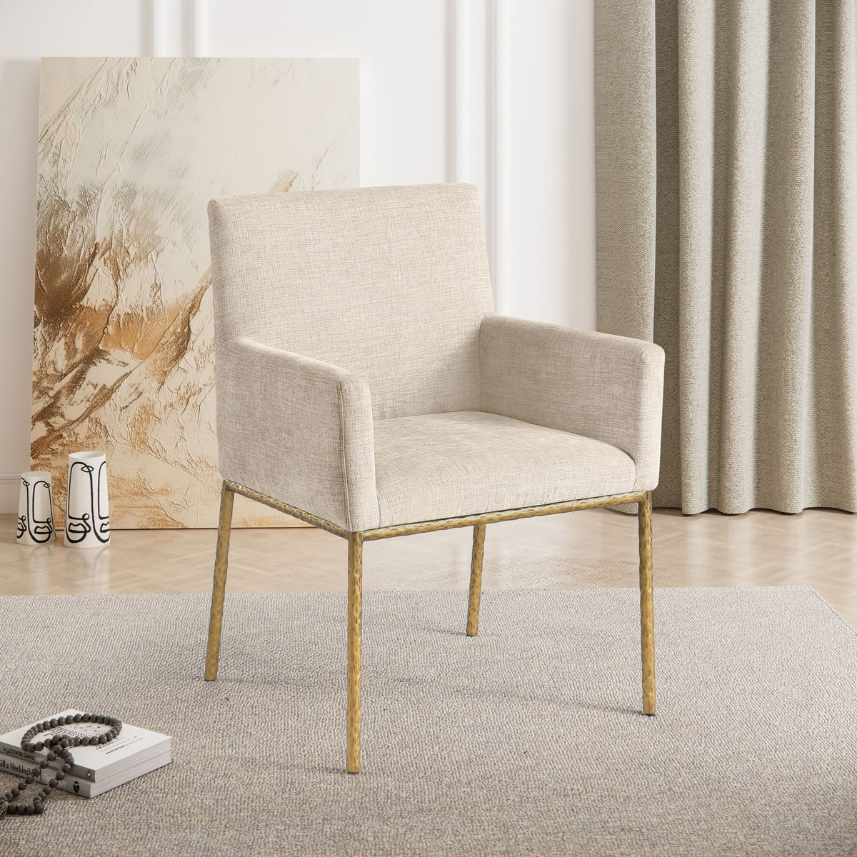 Reeves - Dining Chair With Gold Legs (Set of 2)
