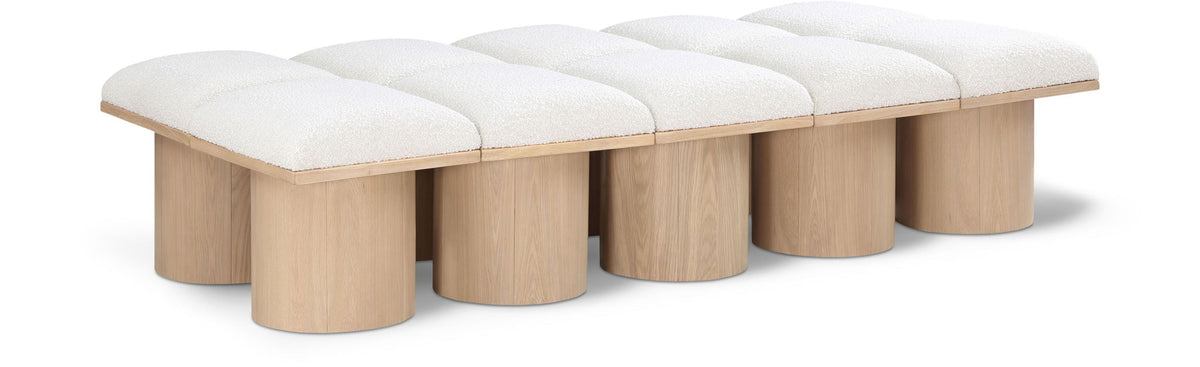 Pavilion - 10 Piece Modular Bench With Natural Base